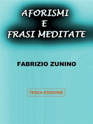 cover image of Aforismi e frasi meditate